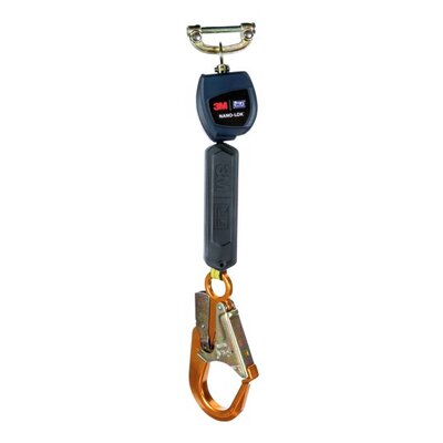 Fallsikringsblokk Nano-Lok enkel SRL hurtigkobling og 57 mm aluminiumskrok