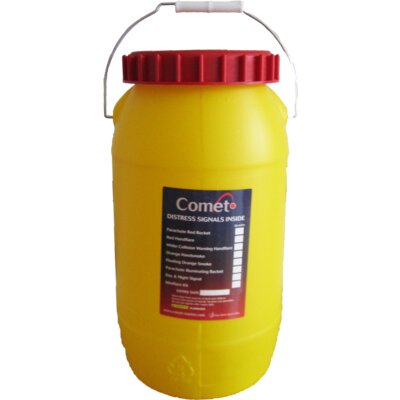 Comet distress signal inside bucket