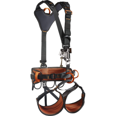 Ultra-light and ultra comfortable harness for both industrial workers and leisure climbers.