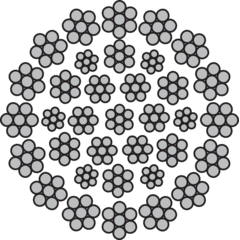 Steel Wire Rope 35x7 (Rotation resistant)