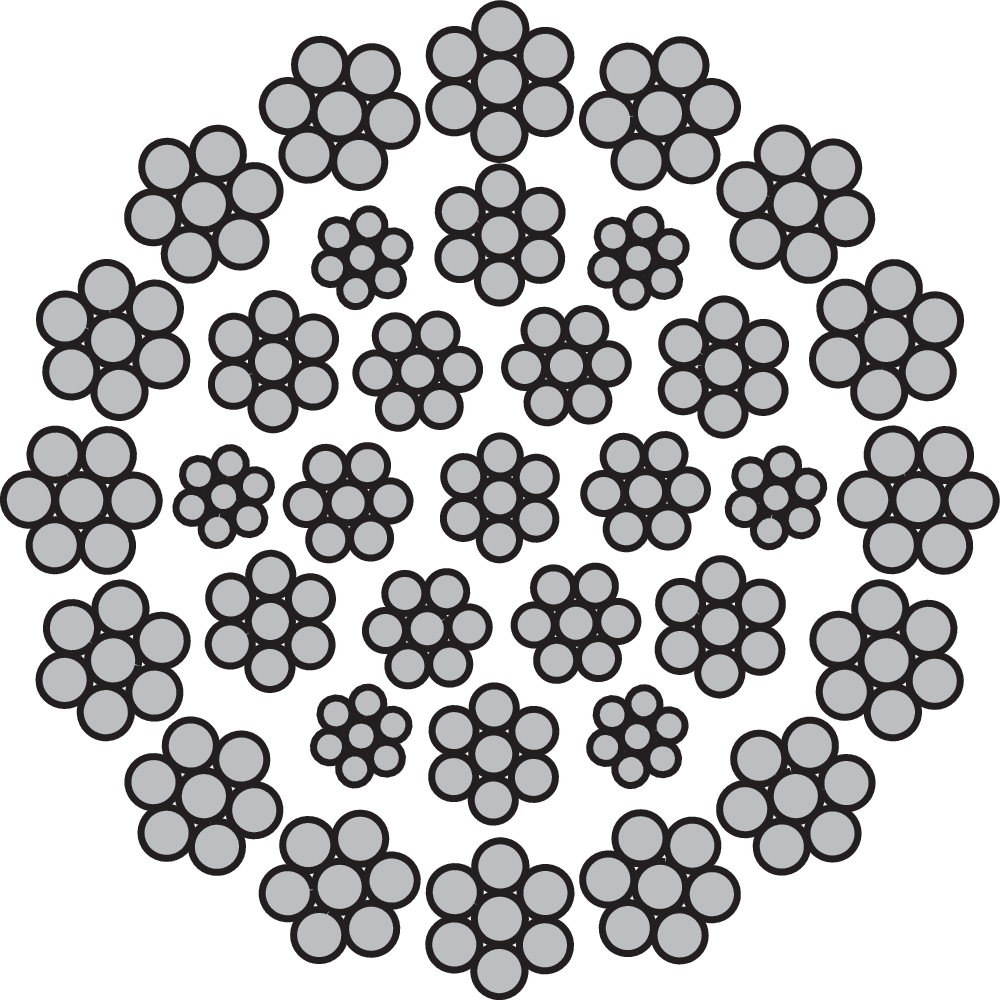 Ståltau Kranwire 35x7