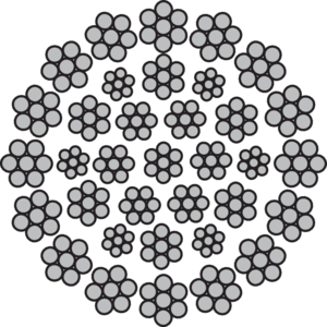 Steel Wire Rope 35x7 (Rotation resistant)