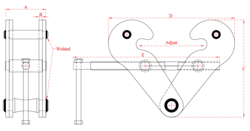 Girderclamp Superclamp ES3 blåkopi