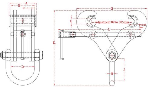 Beam clamp Superclamp S5 to S11 measurements.