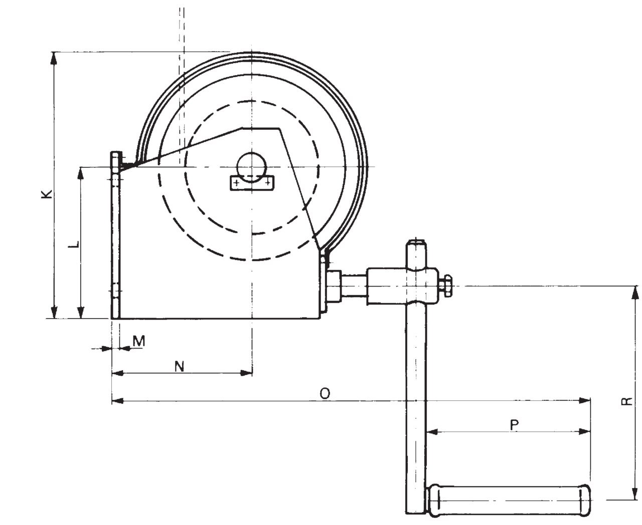 Hand rope winch dwg_2