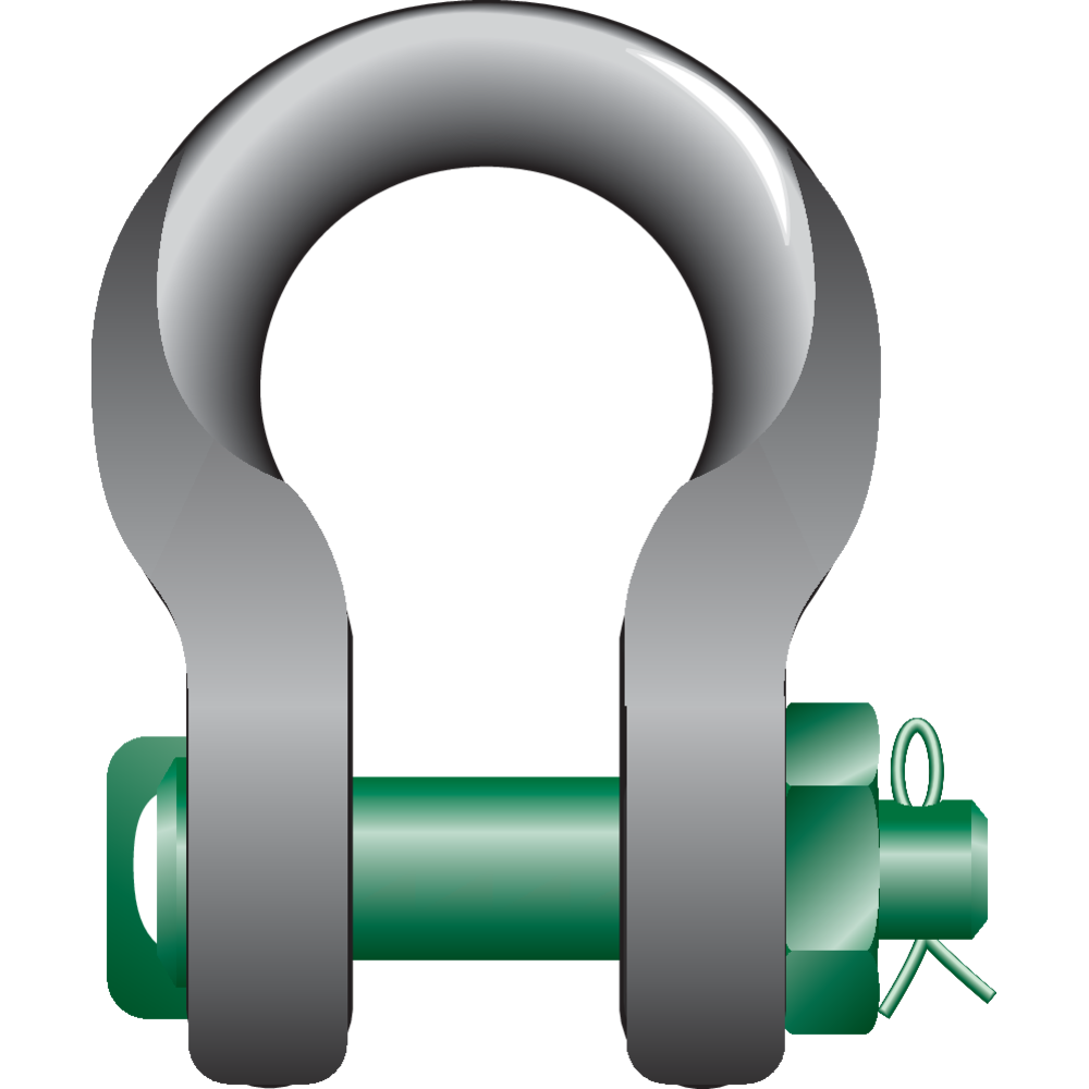 Sjakkel H mutterbolt slingtype P-6033 Green Pin
