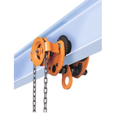 Vital SG/AG Geared adjustable trolley. Fits a wide range of beam profiles.