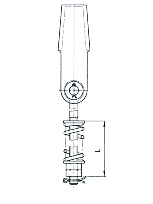 Wedge socket 3050 type D - for lifts measurements Wedge socket 3050 type D - for lifts measurements