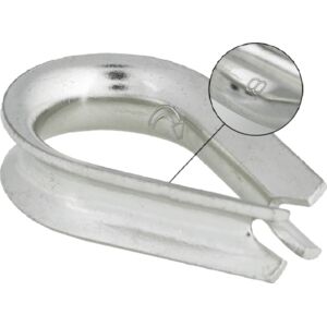 Stainless steel thimble AISI 316