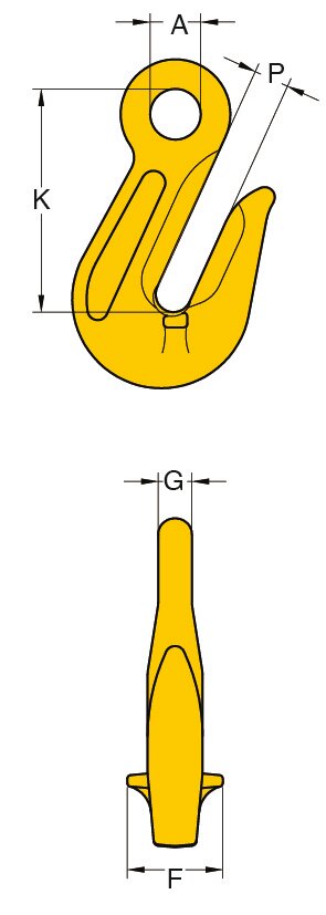 Yoke Eye Grab Hook 8-041 blueprint