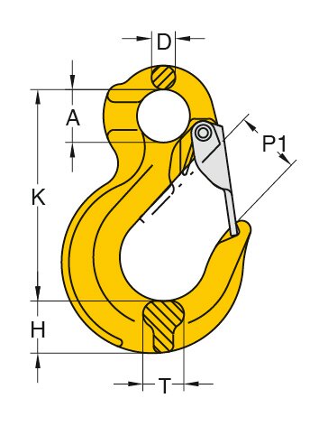 Yoke Eye Sling Hook 8-044/S blueprint