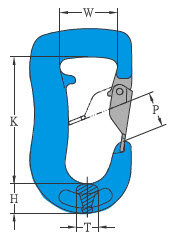 Yoke rundslingskrok X-032 mål
