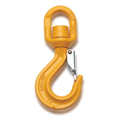 Yoke 8-049N Eye Swivel Hook with ball bearing performs to fully swivel under load