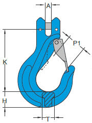 Yoke Gaffelkrok X-043/S G10 mål