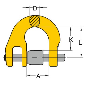 Yoke halv G kobling mål