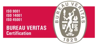 ISO 9001, 14001 and 45001 fra Bureau Veritas