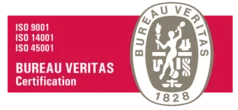 ISO 9001, 14001 and 45001 fra Bureau Veritas