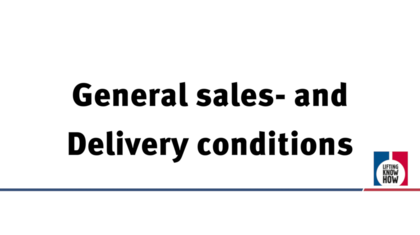 General sales and delivery conditions