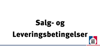 Salgs- og leveringbetingelser