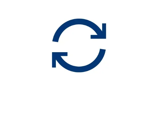 Blue icon recycle