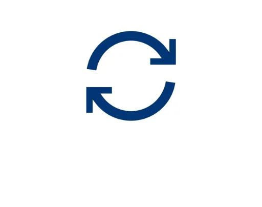 Blue icon recycle