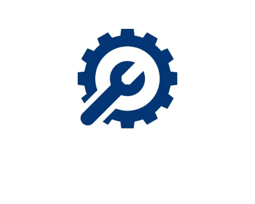 Blue icon wrench