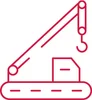 Piling crane steel wire rope icon