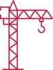 Tower crane steel wire rope icon