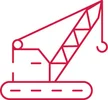 Crawler crane steel wire rope icon
