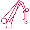 Knuckle boom steel wire rope icon