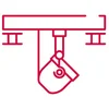 Ladle crane steel wire rope icon