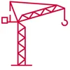 Luffing crane steel wire rope icon