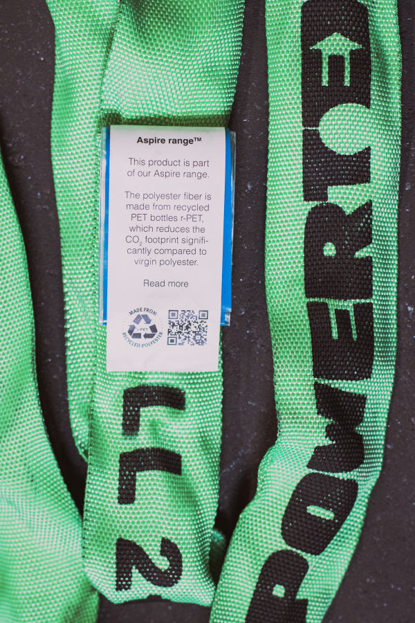 KnowHow Textile slings Aspire Range label