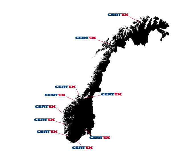 Certex Norge as er landsdekkende
