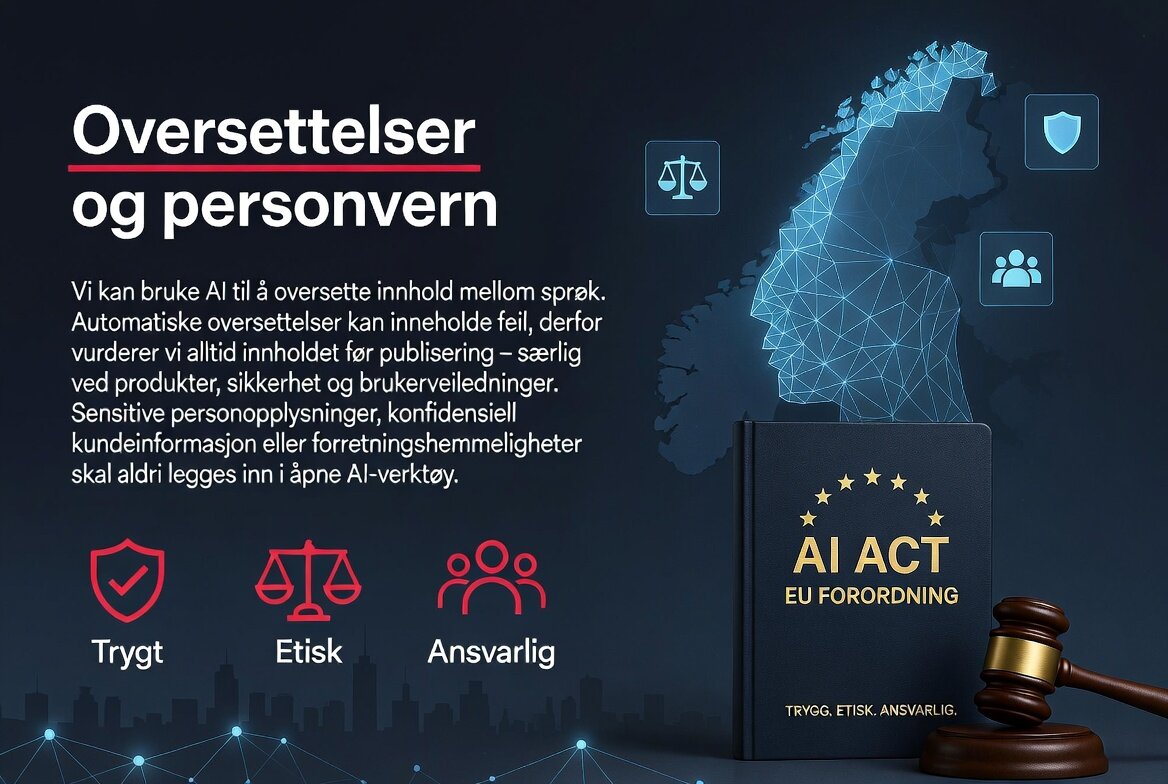 AI verktøy - oversettelse og personvern