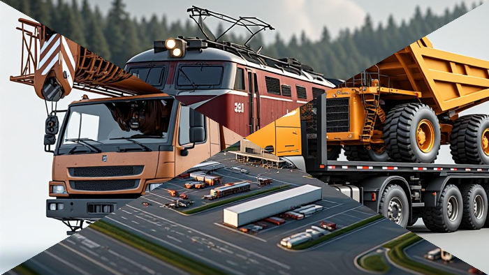Løsninger transport: lasting og lossing, surring, spesial- og tung last