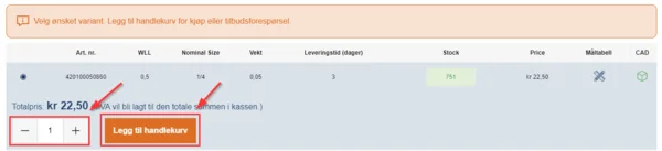 Få tilgang til vår webshop steg 3